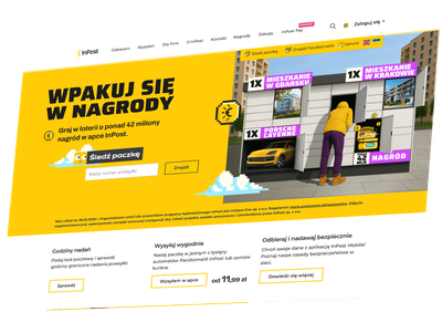 Screenshot panelu CMS InPost - widok główny