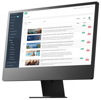 Intersailclub - panel zarządzania