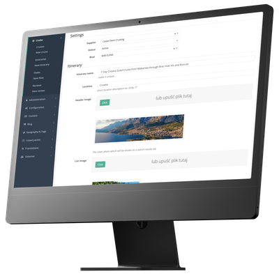 Intersailclub - panel zarządzania