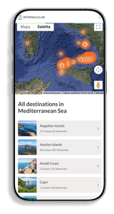 Strona Intersail Club na iPhone