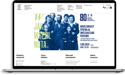 Strona MPW na MacBook