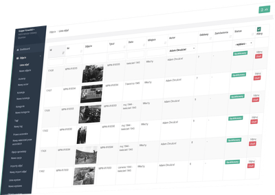 Screenshot CMS Muzeum Powstania Warszawskiego