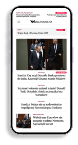 Strona Rzeczpospolita na iPhone