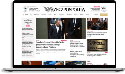 Strona Rzeczpospolita na MacBook