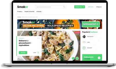 Strona Smaker na MacBook